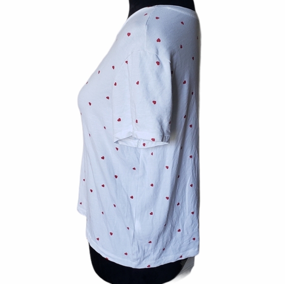 Cynthia Rowley Heart Print Crop Tee - Picture 6 of 9